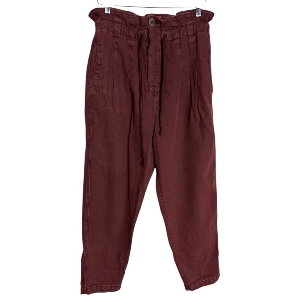 Free People Margate Pleated PaperBag Trousers Size M